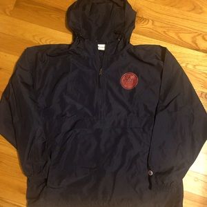 Navy Champion XL windbreaker hoodie